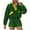 Army Green, variant on Bloomae Quarter Button Sweatsuits Women Oversized Color Block Long Sleeve Pullover Sweatshirts Sets Shorts Tracksuits 2025 Casual 2 Piece Workout Outfits Army Green XXL