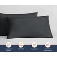 thumbnail image 2 of SGI Bedding 1000 TC Egyptian Cotton Bed Pillowcases Set King Size Pillow cases 1000 Count covers for King Size - Soft, Durable Sheets Cotton Sheets in 1000 TC Dark Gray, 2 of 6