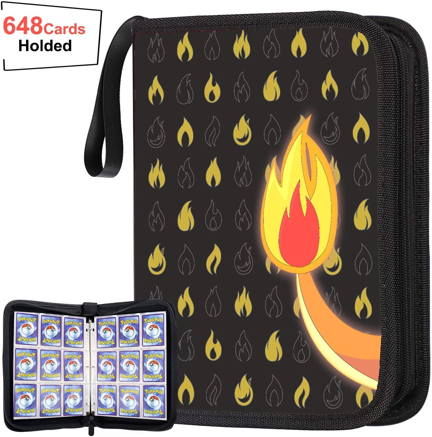 JoyX 648 Pockets Card Binder Fit for Pokemon Cards Storage Album Card  Holder Compatible with Pokemon Card Binder Perfect for Skylanders, Top  Trumps and Baseball Card Binder - Unique Design - Walmart.com