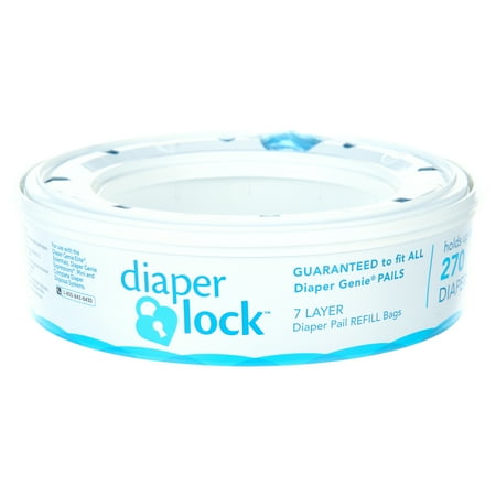 Diaper Lock Diaper Pail Refills, 1 Pack, 270 Count