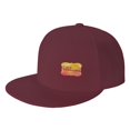 thumbnail image 1 of DouZhe Flat Brim Cap Snapback Hat, Romantic Welcome Sign Prints Adjustable Red Adult Baseball Cap, 1 of 6