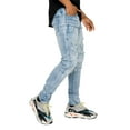 thumbnail image 3 of Victorious Men's Distressed Rip and Repair Denim Jeans DL1119 - Light Indigo - 32/32, 3 of 5