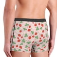 thumbnail image 3 of Goofa Strawberry And Flowers Printed Men's Boxer Briefs Underwear, Moisture-Wicking Underwear, Trunk,Soft and Breathable Cotton Underwear-Large, 3 of 9