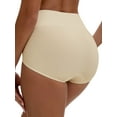 thumbnail image 2 of Unique Bargains Women's High Waist Tummy Slimming Elastic Waistband Briefs XL Beige, 2 of 6