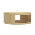 thumbnail image 3 of Alure Contemporary 36" Round Coffee Table in Natural Oak, 3 of 8