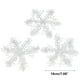 thumbnail image 1 of Decoraciones de corto de copos de nieve - colgantes de copos de nieve blancos en pack de 6 para árbol de Navidad y decoración de fiestas navideñas, 1 of 1