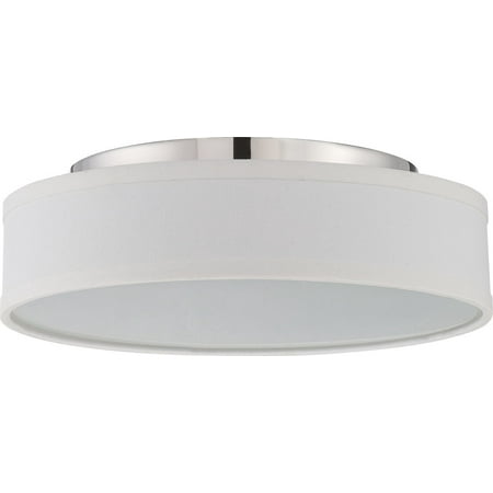 

Flush Mounts 1 Light With Polished Nickel Finish Warm Dim Panel LED 13 inch 16 Watts