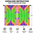 thumbnail image 2 of Blackout Kids Curtains,Colorful Tie Dye Star Flower Pattern Childrens Insulated Curtains Set Of 2,Bedroom Essentials,Toddler Room Decor 52"x84", 2 of 5