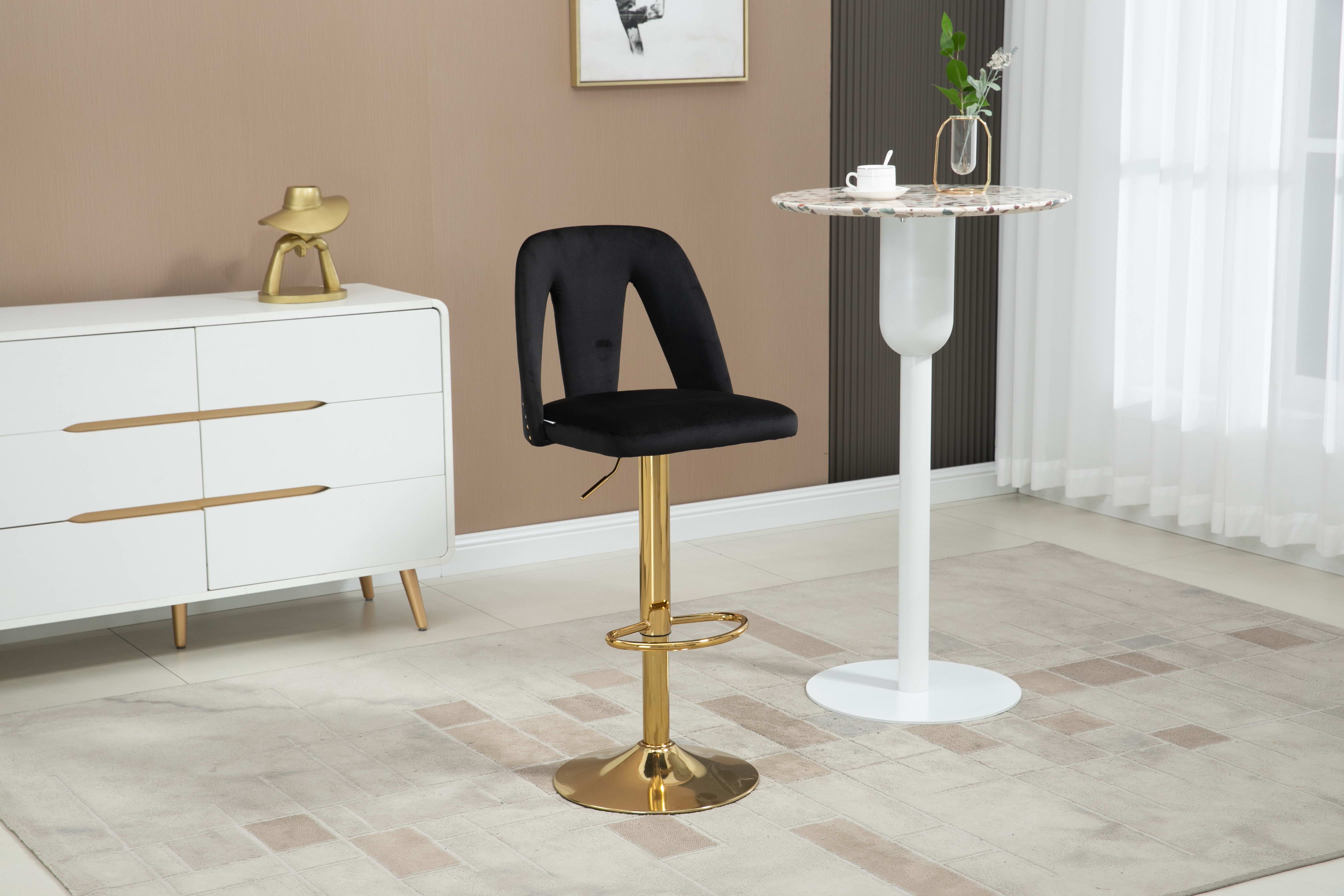 Bar Stools with Back and Footrest Counter Height bar Chairs - Walmart.com
