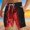 250#Red, variant on Ftwytp Mens Graphic Shorts Casual Streetwear Cool Beach Shorts Running Workout Shorts with Pockets Men's Casual Independence Day Printed Drawstring Trouser Beach Shorts Pants With Pocket