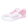 thumbnail image 5 of Walking Shoes Women Color Blocking Running Tennis Breathable Knit Slip on Lightweight Workout Gym Daily Wear Sneakers White Size 10, 5 of 5