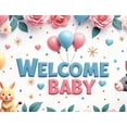 thumbnail image 5 of LUUFILx Welcome Baby Shower Backdrop Cute Baby Room Photography Props Decoration Event Background Banner Party Supplies Gender Reveal, 5 of 9