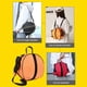 thumbnail image 5 of Naiovety Mochila de baloncesto Bolsa de fútbol Mochila de botella de agua de tela Oxford de bolsillo Ropa Deportiva, Zapatos Naranja, 5 of 6