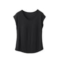 thumbnail image 2 of YHAJDS Womens Pajama Tops Solid V Neck Sleeveless Loose Casual Soft Summer Sleepwear Shirt Lounge Casual Top, 2 of 5