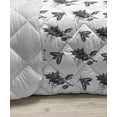 thumbnail image 3 of Bohemian Down Alternative Comforter, Repetitive Ombre Colored Lotus Flowers and Crescent Moon Print, Microfiber Quilt for All Season, 5 Sizes, Dark Blue Grey and Multicolor, by Ambesonne, 3 of 3