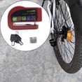 thumbnail image 3 of Cerradura de freno de disco con alarma para cicleta, candados universales duraderos antipérdida para cicleta, bloqueo de disco de rueda de seg Rojo, 3 of 7