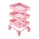 thumbnail image 3 of Estante de almacenamiento Sunnimix 3 niveles de hierro en miniatura 1/12 Rosado, 3 of 7