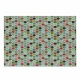 thumbnail image 1 of Colorful Cutting Board, Abstract Circles and Dots Doodle Style Retro Fashion Fun Cheerful, Decorative Tempered Glass Cutting and Serving Board, Small Size, Multicolor, by Ambesonne, 1 of 1