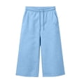 thumbnail image 6 of WDDDD Men‘s Baggy Sweat Shorts 3/4 Length Below Knee Drawstring Casual Y2K Athletic Pants Sky Blue XL, 6 of 6