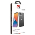 thumbnail image 3 of Funda Case MYBAT Savvy de cristal para iPhone 16e 14 y 13 - Transparente, 3 of 6