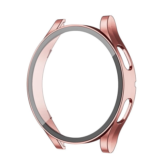 ALMNVO Verre Trempé avec Étui PC Protecteur d'Écran pour Samsung Galaxy Watch 4 44mm 40mm pour Accessoires Galaxy watch4 Pare-Chocs Anti-Chute Tout Autour
