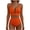 Orange, variant on Summer Swimsuits 2 Piece,2 Piece Bikini Set U-Wire Cutout Popular Swimsuit High Waisted Textured 2026 Summer Beach Swim Bathing Suits,Navy,XS