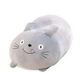 thumbnail image 3 of Lindo juguete de almohada de peluche, juguete de peluche, almohada para dormir, día de San Valentín, regalo de cumpleaños gato gris, 3 of 9
