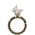 thumbnail image 3 of Kurt Adler Holiday Shiny Diamond Ring Ornament Home Decor, 3 of 5