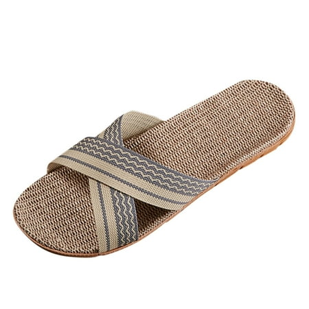 Slippers for Fashion Ladies Wool Slippers for Women Breathable Bohemia Beach Size 11 Womens Slippers Slip on Shoes Flats Fun Slippers for Women Casual Sandals