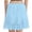 Blue, variant on Women's Double Layer Lace Pleated Elastic Waist Petticoat, Soft Sheer Underskirt Extender for Dresses Daily Wear S-2XL