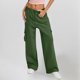 thumbnail image 1 of WILLBEST Pantalones Casuales elegantes para Mujer: Pantalones Capri de Cintura Alta con Bolsillos y Botones para Mujeres a La Moda. Extra Grande, 1 of 4