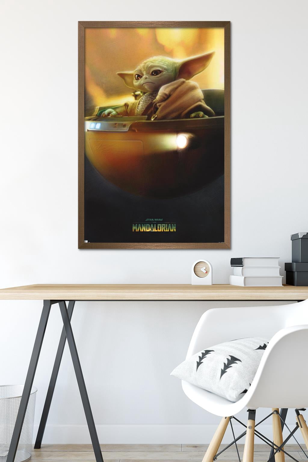 Star Wars: The Mandalorian Season 3 - Grogu in Pod Wall Poster, 22.375" x 34" Framed