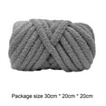 thumbnail image 4 of perfeclan Chunky Wool Yarn, Arm Knitting Yarn, Lightweight DIY Hand Knitting, Bulky Yarn, Heavy Yarn for Crafts, Bed, Fence, Hats, Tapestry, Sweater Gray, 4 of 9