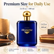 AVON Mesmerize Cologne Spray — Long-Lasting Cologne for Men with Sandalwood & Warm Amber — Classic Signature Mens Cologne, Perfume for Men, Everyday Wear & Gifting, 3.4 fl oz Travel Size