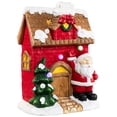 thumbnail image 4 of 16" Christmas Morning LED Lighted Christmas House with Santa Musical Christmas Tabletop Figure, 4 of 8