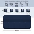 thumbnail image 4 of Magnetic Cable Holder Desktop Wire Organizer Cable Clip Protector Cord Winder Self-Adhesive USB Charging Line Management Black non-magnetic, 4 of 6