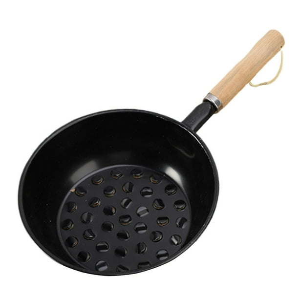 Encendedor de carbón, olla de carbón, parrilla, estufa, canasta de encendido de carbón de hierro mini caliente 16 cm con agujero