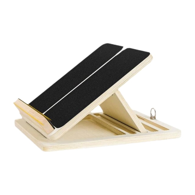 Tablero de inclinación inclinada de madera para cuclillas para rodillas Tobillo Tacón Anti slip de ternero de ternera para deportes para