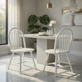 thumbnail image 4 of Spaco Set of 2 Vintage Windsor Wood Chair with Spindle Back for Dining Room-White, Lounge Chair, Dining Room Chair for Kitchen, Dining, Bedroom, Living, 4 of 8