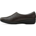 thumbnail image 4 of clarks women's everlay iris slip-on loafer, brown leather, 5 m us, 4 of 8
