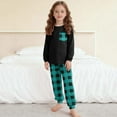 thumbnail image 4 of Cethrio Girls 2 Piece Pajama Sets, Long Sleeve Crew Neck Soft Girls' Sleepwear Loungewear Mint Green Size 6, 4 of 6