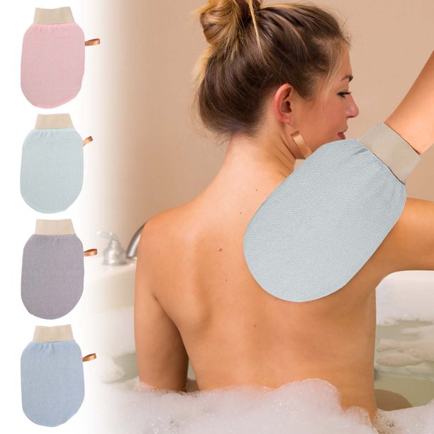 Toalla de Baño de Arena Fina, Guantes Resistentes de Doble Cara, Toalla de Baño Doméstica, Guantes Exfoliantes y Masajeadores para La Ducha.