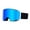 Blue Mirror, variant on WORLUX Magnetic Ski Goggles, Dual-Layer Anti-Fog Snowboard Goggles with 100% UV400 Protection, OTG Compatible