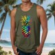 thumbnail image 4 of Casual Tops de Verano de la Moda de los Hombres sin Mangas Impreso Cuello Redondo, Camisa Ligera Y Cómoda para Diario, 4 of 5