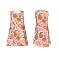 thumbnail image 7 of Honeii Painting Peach Print Women's Sleeveless Dress, Loose Fit Casual Dress for Women, Summer Fashion Dress, 7 of 7