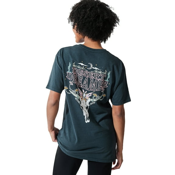 Desert Dreamer Women's Black Crew Neck Short Sleeve T-shirt-Medium