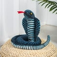 thumbnail image 2 of 110cm/300cm Simulation Long Golden Python Giant Real Snakes Plush Toy Stuffed Snake Plushie Children Boys Gift Home Decoration, 2 of 5