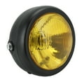 thumbnail image 3 of Retro Motorcycle Round Headlight Yellow Lens Head Lamp Modification Fits for GN125, 3 of 8