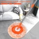 thumbnail image 5 of Hvxrjkn Mops de Limpieza de 74,8 Pulgadas, Juego Mops Giratorio de 360 Grados con 4 Postes Extraíbles y 4 Cabezales de Trapeador Reemplazables, Kit de Limpieza de Ventana Mops de Microfibra Redonda Ajustable para Pared de Piso, 5 of 7