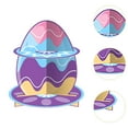 thumbnail image 6 of deevoka Cupcake Holder Multipurpose Portable 2 Layer for Graduation Engagement Event Egg shape, 6 of 9